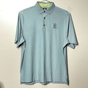 Footjoy Performance Golf Shirt, Light Green, Sz L, Tampa Bay Embroidered